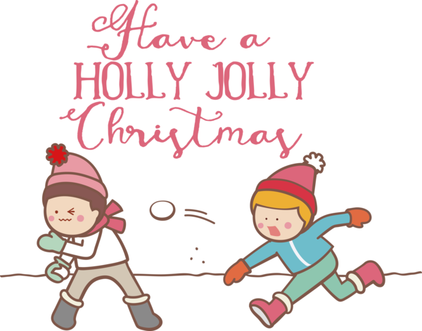 Transparent Christmas Christmas Day Snowball fight Transparent Christmas for Holly for Christmas