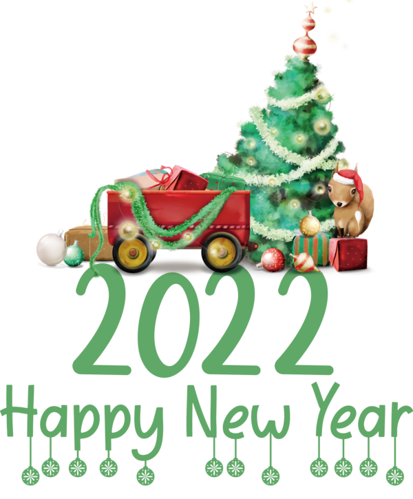 Transparent New Year Christmas Day Bauble Holiday Ornament for Happy New Year 2022 for New Year