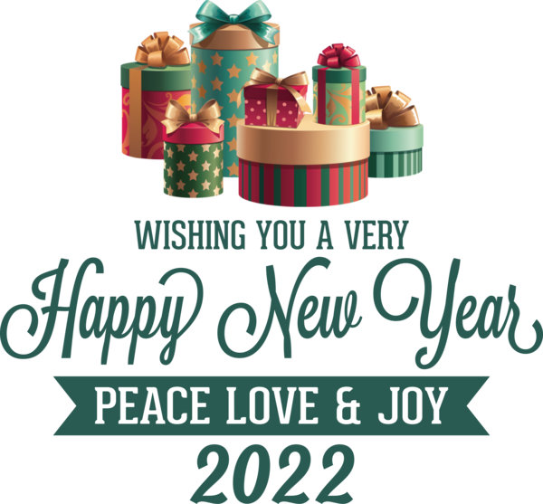 Transparent New Year Gift Christmas Day New Year for Happy New Year 2022 for New Year