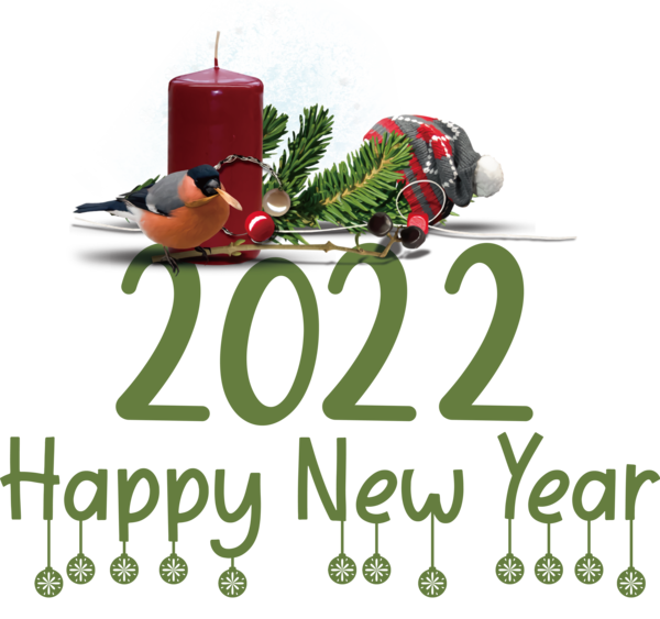 Transparent New Year Bauble Christmas Day Logo for Happy New Year 2022 for New Year
