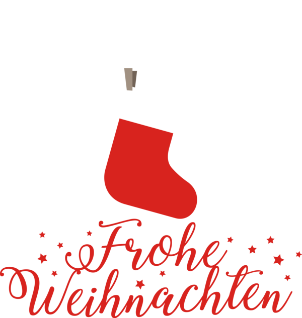 Transparent Christmas Logo Line Shoe for Frohliche Weihnachten for Christmas