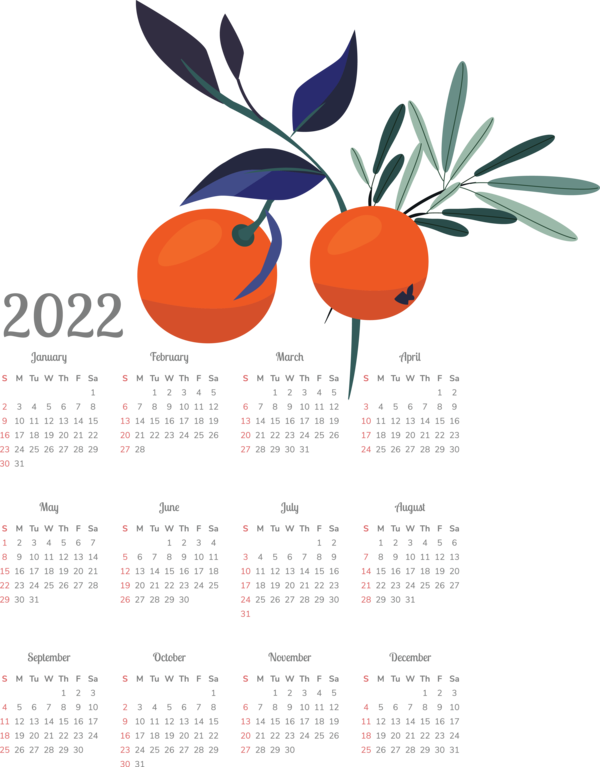 Transparent New Year Calendar System Font Meter for Printable 2022 Calendar for New Year