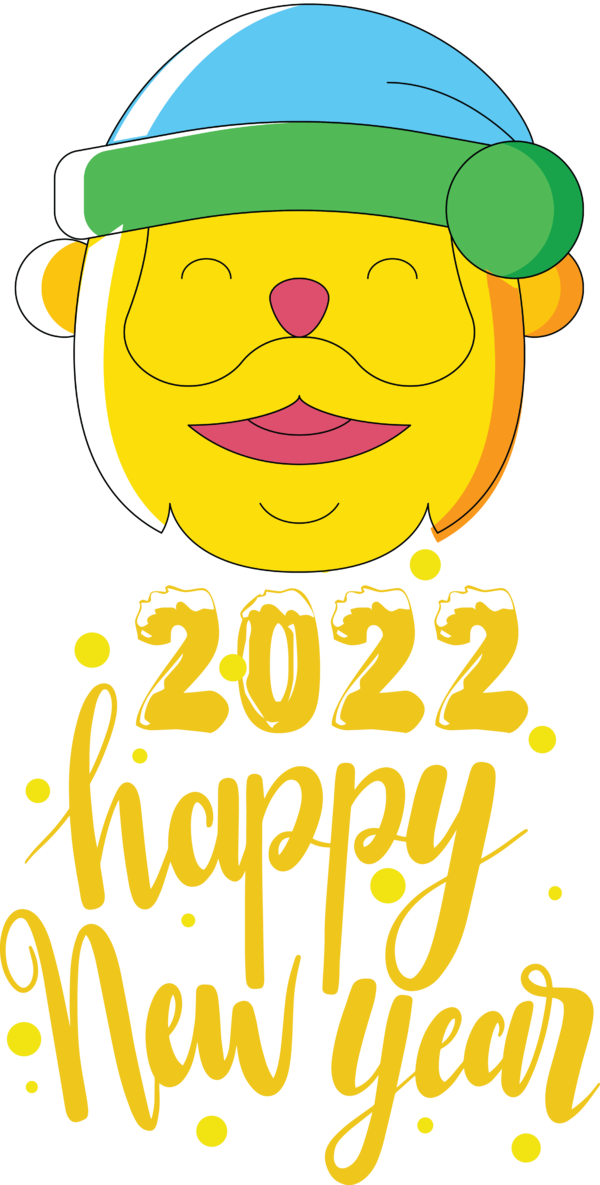 Transparent New Year Smiley Human Emoticon for Happy New Year 2022 for New Year