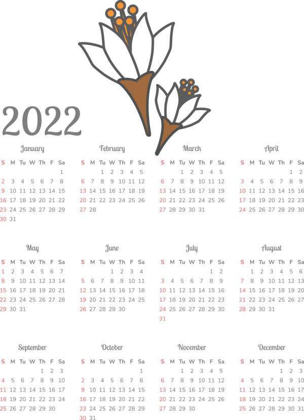 Transparent New Year Calendar System Design Line for Printable 2022 Calendar for New Year