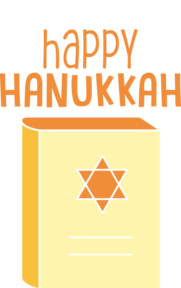 Transparent Hanukkah Line Font Yellow for Happy Hanukkah for Hanukkah