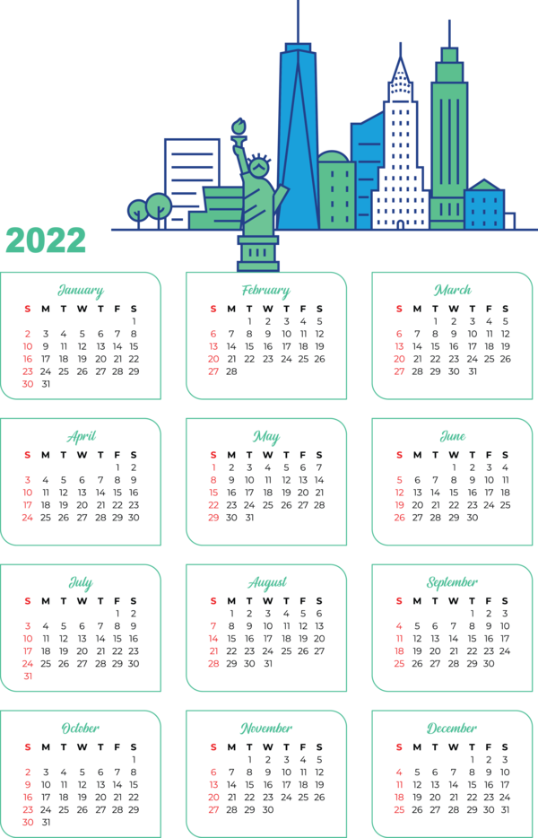 Transparent New Year Calendar System Calendar year Calendar for Printable 2022 Calendar for New Year