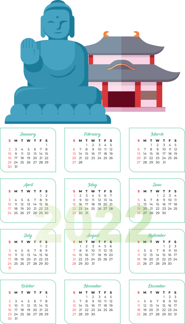 Transparent New Year Tourism World Tourism Day Cultural heritage for Printable 2022 Calendar for New Year