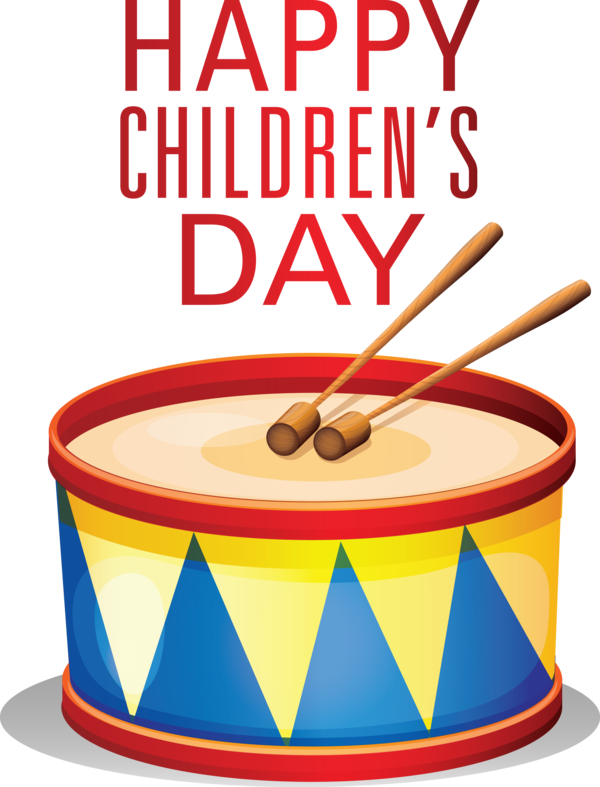 Transparent International Children's Day Drum Acoustic Drum Kit Bass Drum for Children's Day for International Childrens Day