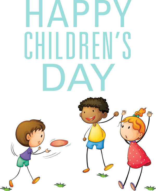 Transparent International Children's Day Cartoon Drawing for Children's Day for International Childrens Day
