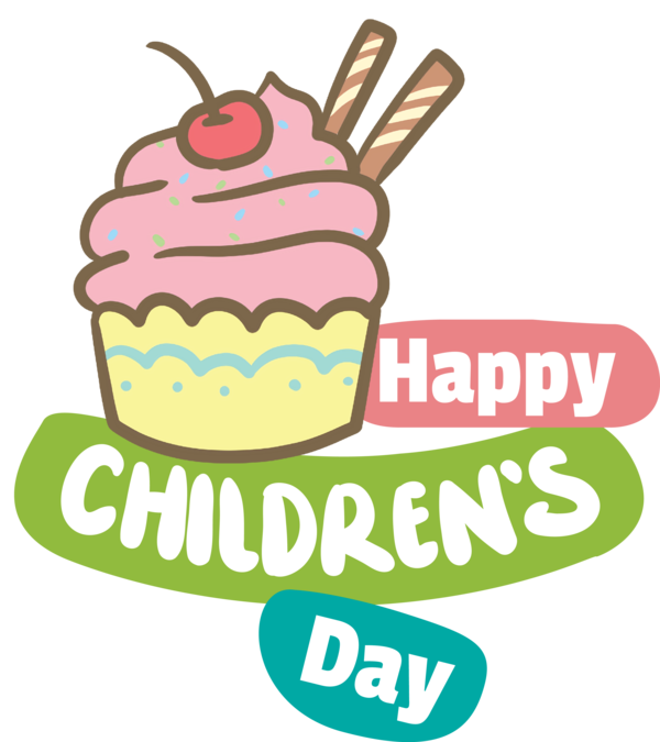 Transparent International Children's Day Logo Line Mitsui cuisine M for Children's Day for International Childrens Day