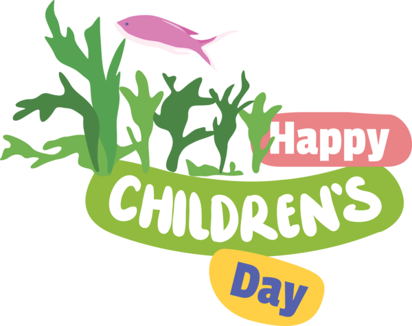 Transparent International Children's Day Logo Design Leaf for Children's Day for International Childrens Day