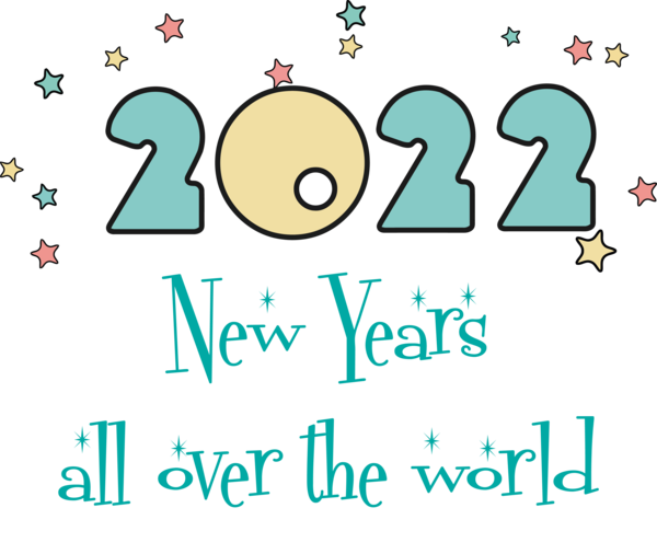 Transparent New Year Human Cartoon Behavior for Happy New Year 2022 for New Year