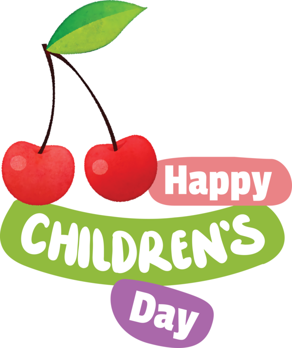 Transparent International Children's Day Natural food Superfood Logo for Children's Day for International Childrens Day
