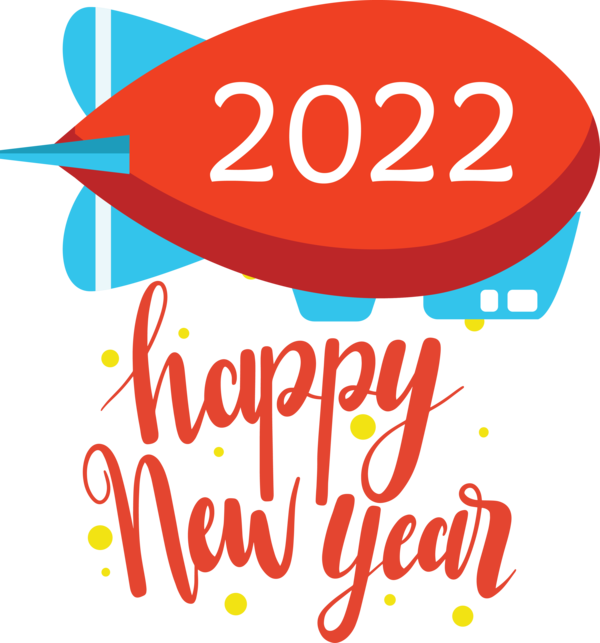 Transparent New Year Logo Line Meter for Happy New Year 2022 for New Year