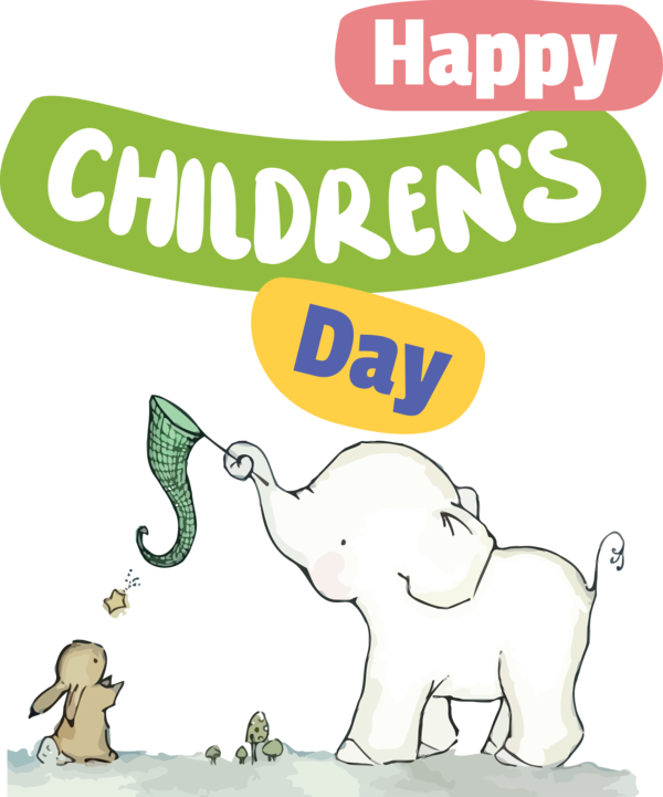 Transparent International Children's Day Human Elephants Meter for Children's Day for International Childrens Day