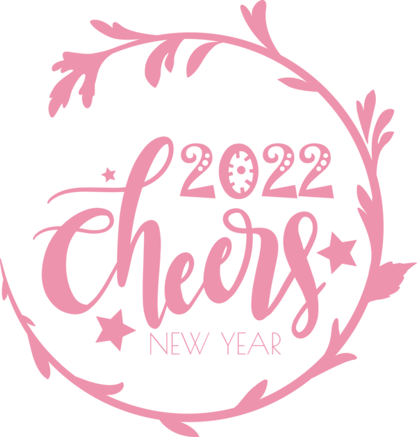 Transparent New Year REVEILLON CHEERS 2022 Logo New Year for Happy New Year 2022 for New Year