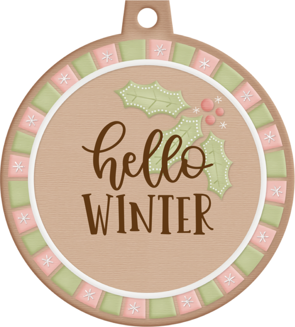 Transparent Christmas Bauble Circle Christmas Day for Hello Winter for Christmas
