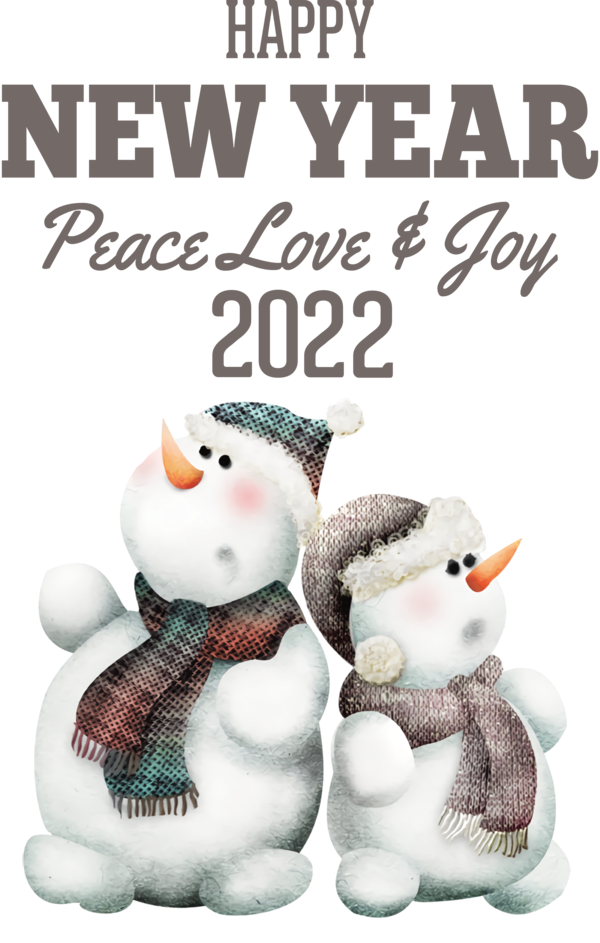 Transparent New Year Winter Christmas Day Snowman for Happy New Year 2022 for New Year