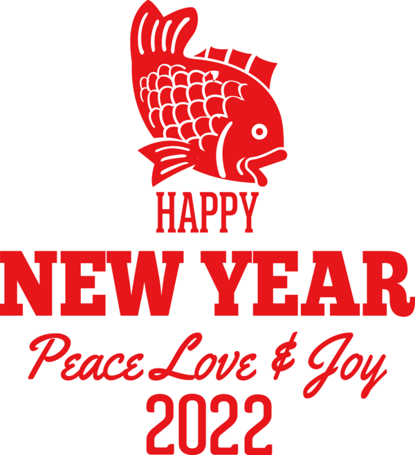Transparent New Year Logo Big year Line for Happy New Year 2022 for New Year