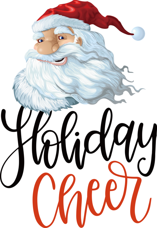 Transparent Christmas Christmas Day Holiday Santa Claus for Holly for Christmas