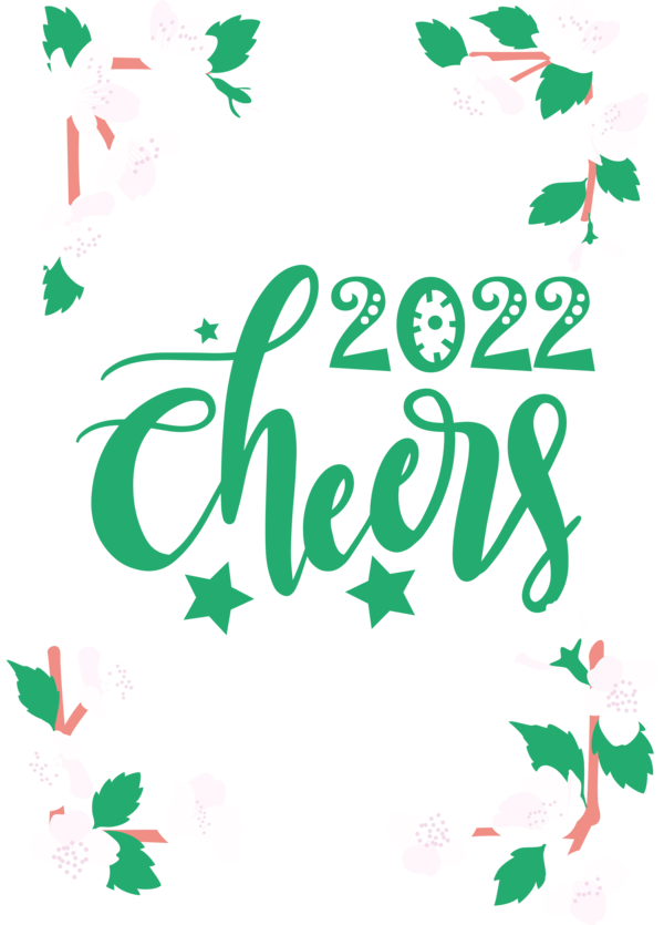 Transparent New Year REVEILLON CHEERS 2022 2022 New Year Logo for Happy New Year 2022 for New Year