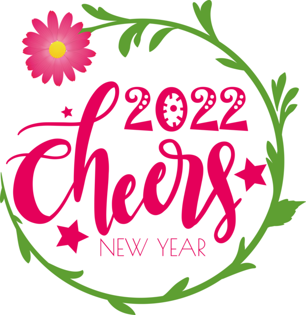 Transparent New Year REVEILLON CHEERS 2022 Logo 2021 for Happy New Year 2022 for New Year