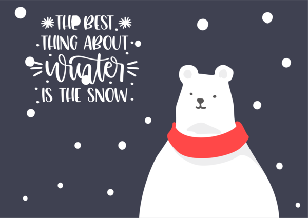 Transparent Christmas Snowman Font Cartoon for Hello Winter for Christmas