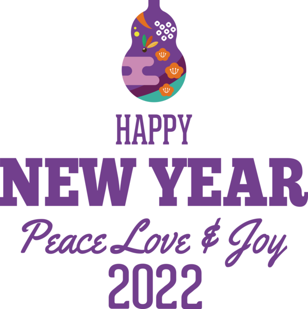 Transparent New Year Logo Design Line for Happy New Year 2022 for New Year