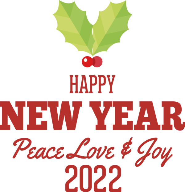 Transparent New Year Logo Leaf Brabus for Happy New Year 2022 for New Year