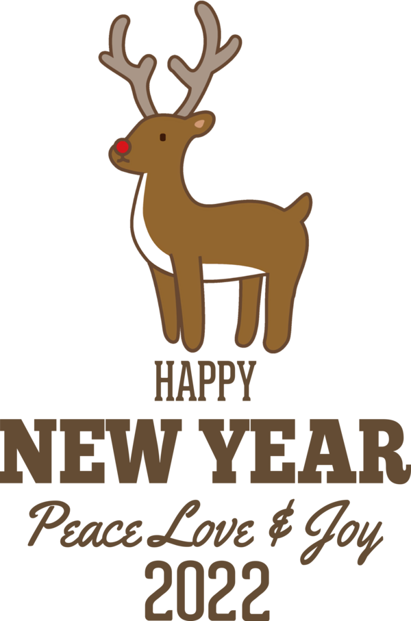 Transparent New Year Reindeer Deer The University of Iowa for Happy New Year 2022 for New Year