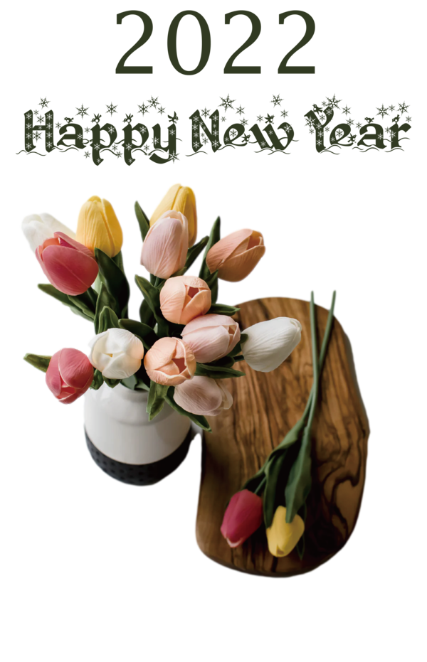 Transparent New Year Nouvel an 2022 Christmas Day Flower for Happy New Year 2022 for New Year