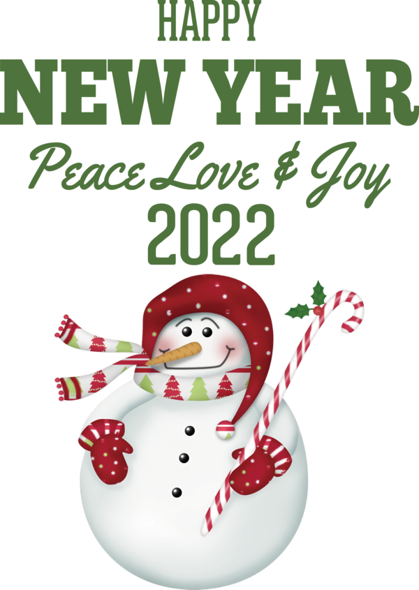 Transparent New Year Christmas Day Bauble Snowman for Happy New Year 2022 for New Year