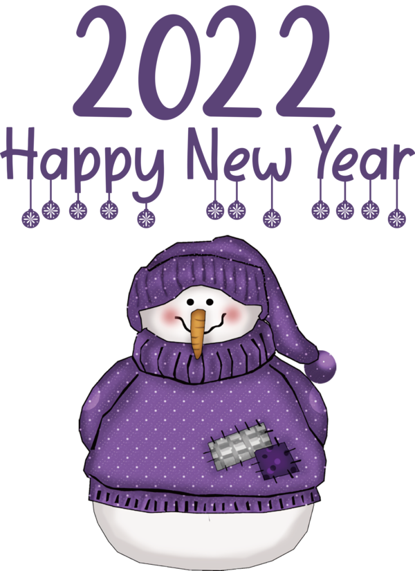 Transparent New Year Penguins Birds Flightless bird for Happy New Year 2022 for New Year