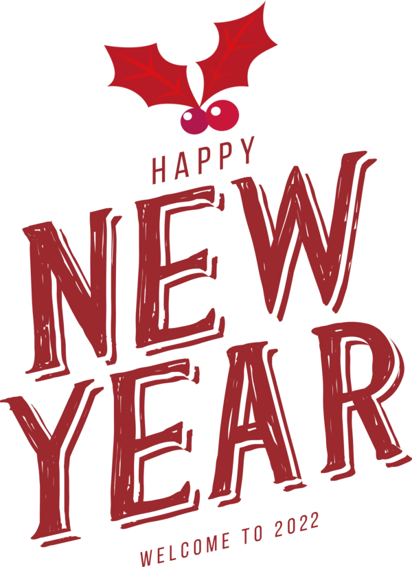 Transparent New Year Design Logo Line for Happy New Year 2022 for New Year