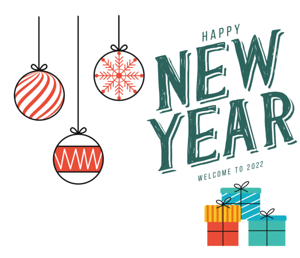 Transparent New Year Design Logo Line for Happy New Year 2022 for New Year