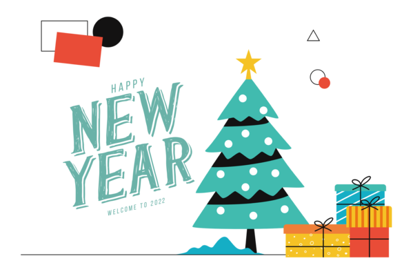 Transparent New Year Arrival New Year Image editing for Happy New Year 2022 for New Year