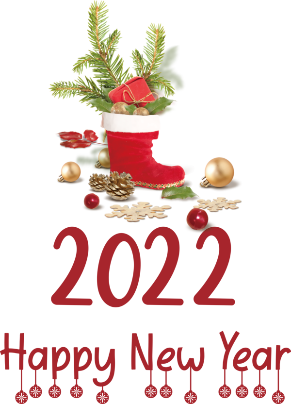 Transparent New Year Bauble New year 2022 Hello 2021 for Happy New Year 2022 for New Year