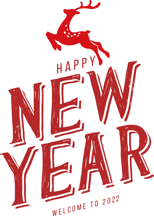 Transparent New Year Design Logo Line for Happy New Year 2022 for New Year