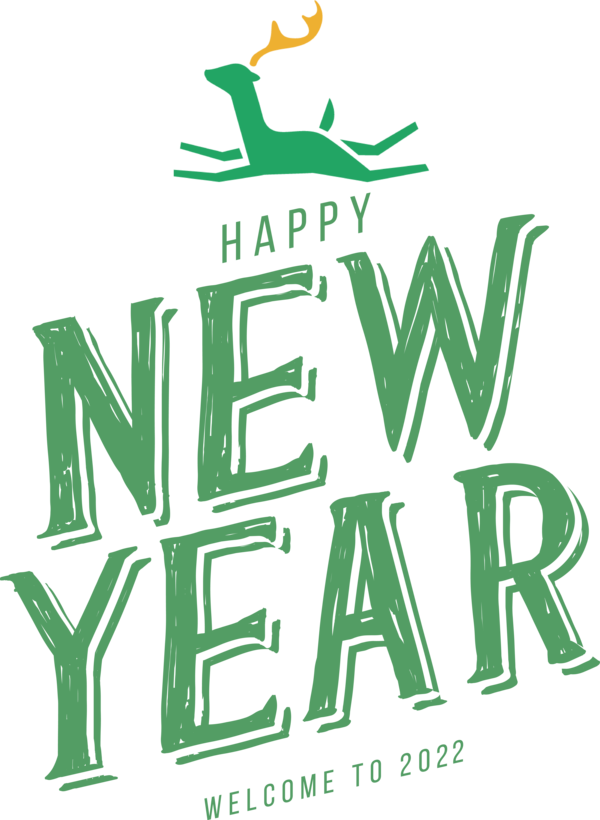 Transparent New Year Logo Human Design for Happy New Year 2022 for New Year