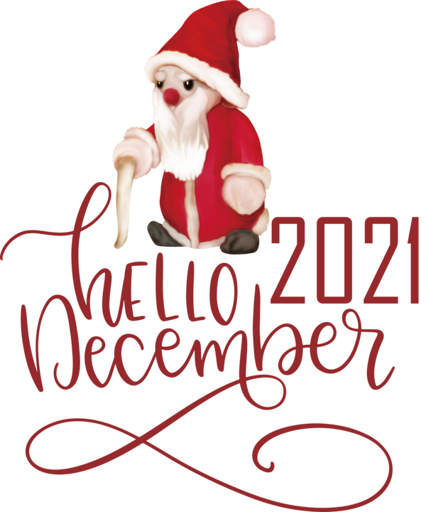 Transparent christmas December Christmas Day Logo for Hello December for Christmas