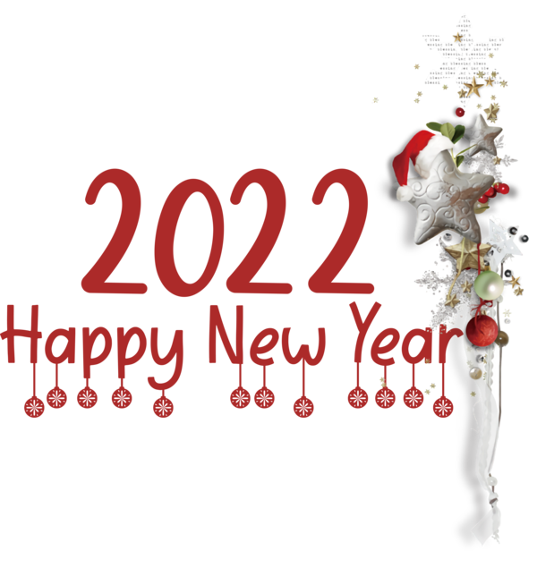 Transparent New Year Christmas Day Bauble Hotel Holiday-M for Happy New Year 2022 for New Year