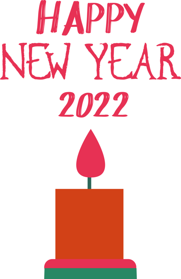 Transparent New Year Line Meter Geometry for Happy New Year 2022 for New Year