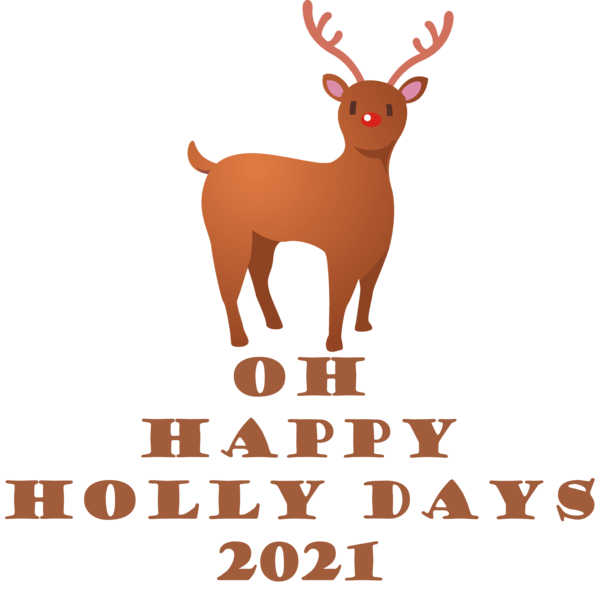 Transparent Christmas Reindeer Deer Matter for Holly for Christmas