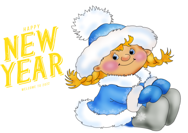 Transparent New Year Drawing Cartoon Animation for Happy New Year for New Year