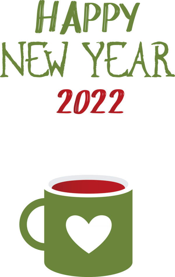 Transparent New Year Coffee cup Coffee Logo for Happy New Year 2022 for New Year