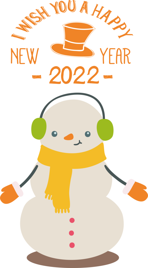 Transparent New Year Human Cartoon Line for Happy New Year for New Year