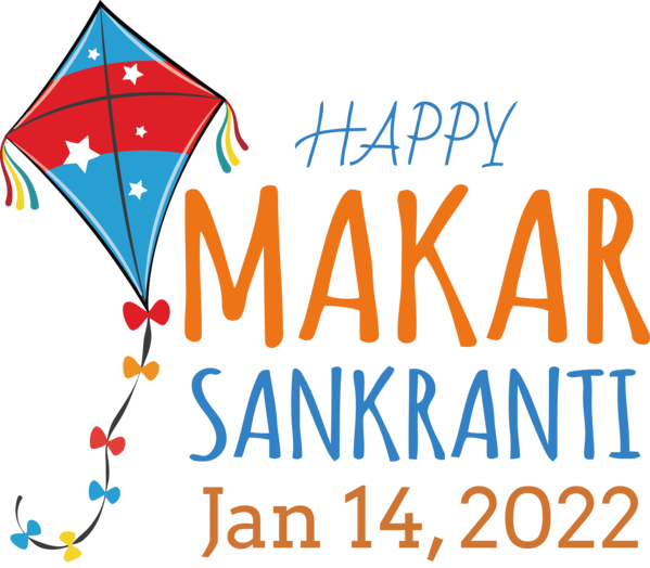 Transparent Makar Sankranti Line Banner Meter for Happy Makar Sankranti for Makar Sankranti