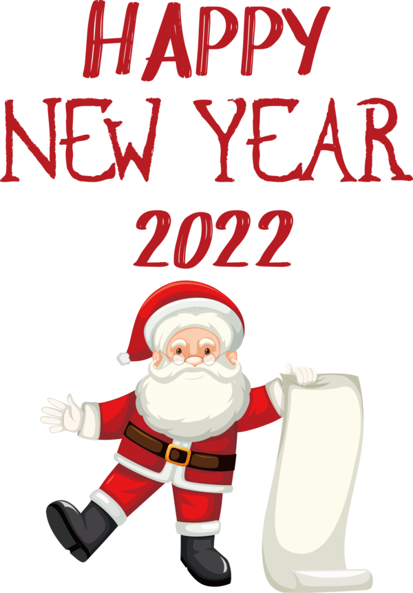 Transparent New Year Christmas Day Santa Claus Christmas decoration for Happy New Year 2022 for New Year