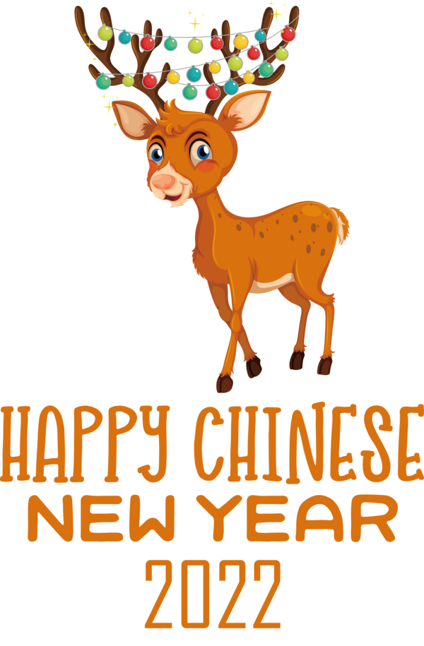 Transparent New Year Reindeer Deer Antler for Chinese New Year for New Year