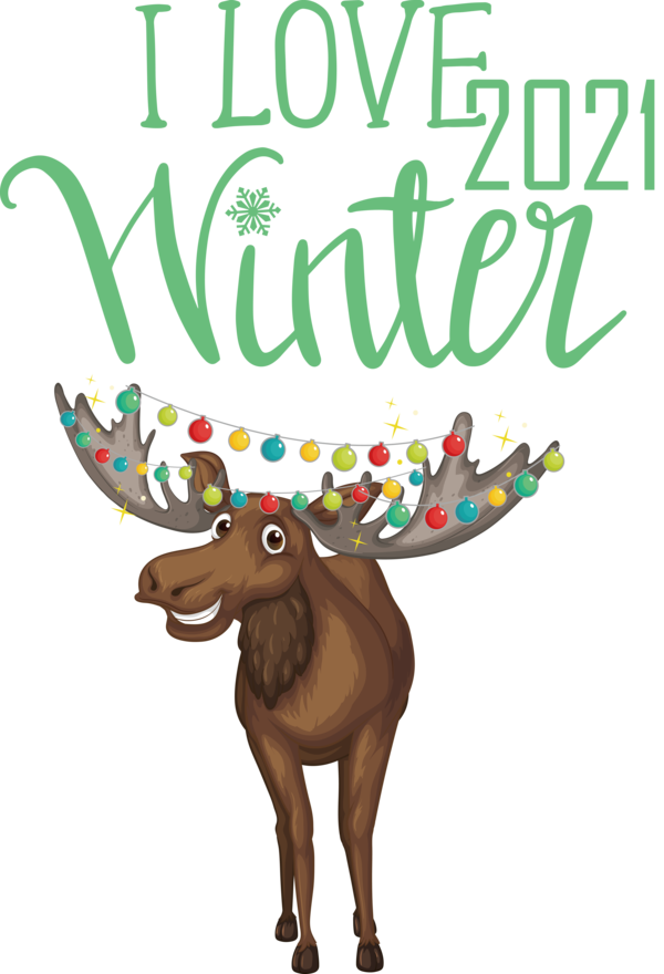 Transparent Christmas Elk Alaska moose Drawing for Hello Winter for Christmas